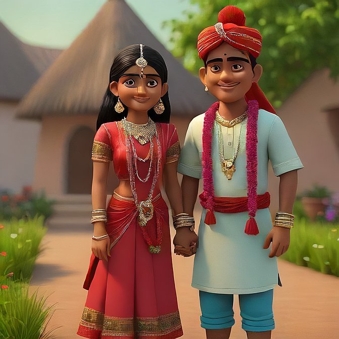 3D cartoon character art